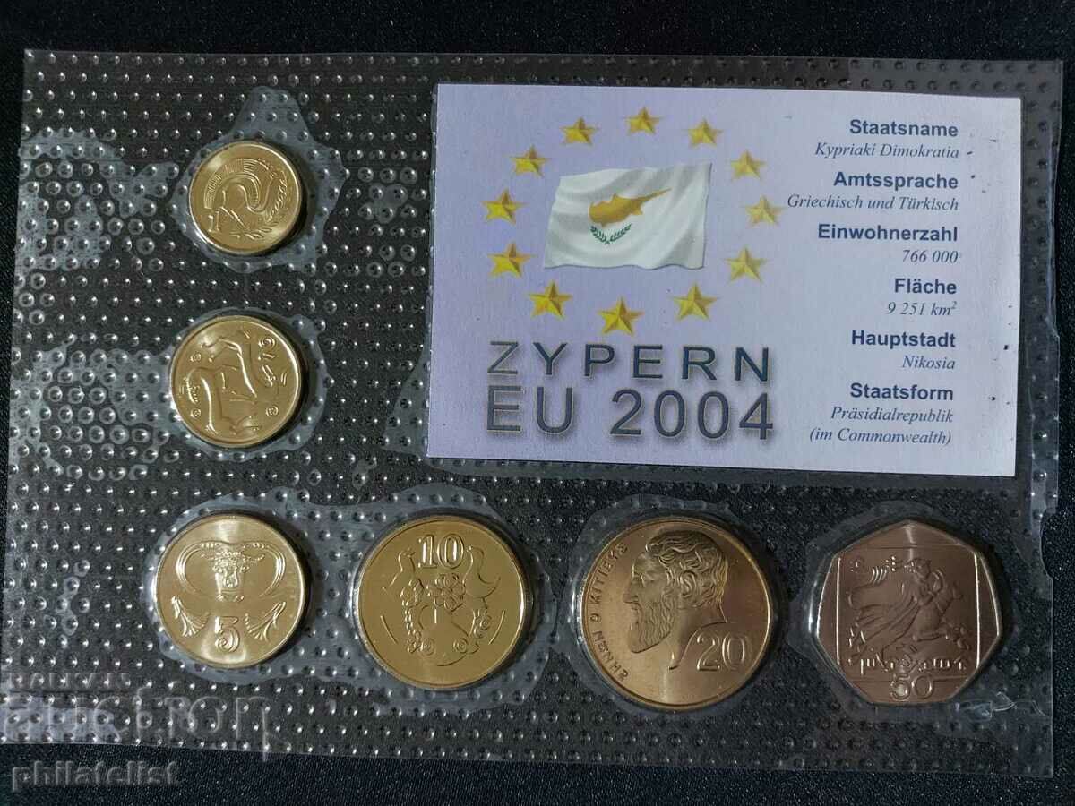 Complete set - Cyprus 1998-2002, 6 coins