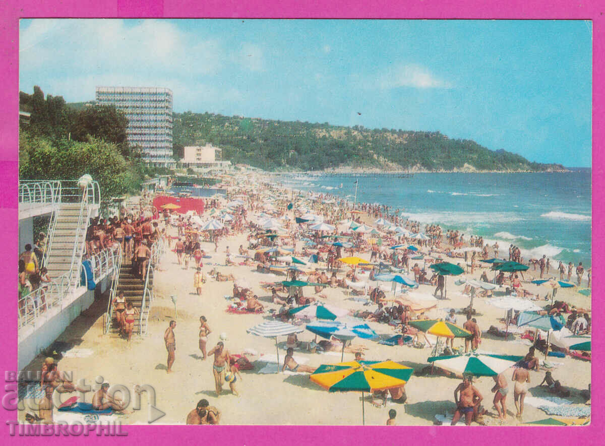 308879 / Курорт Дружба - Северният плаж 1973 Фотоиздат ПК