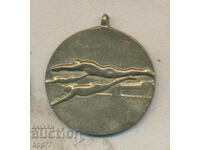 Rare sports award badge medal 1st place 200 meters freestyle