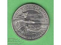 (¯`'•.¸ 25 cents 2021 P USA (Crossing the Delaware) UNC-