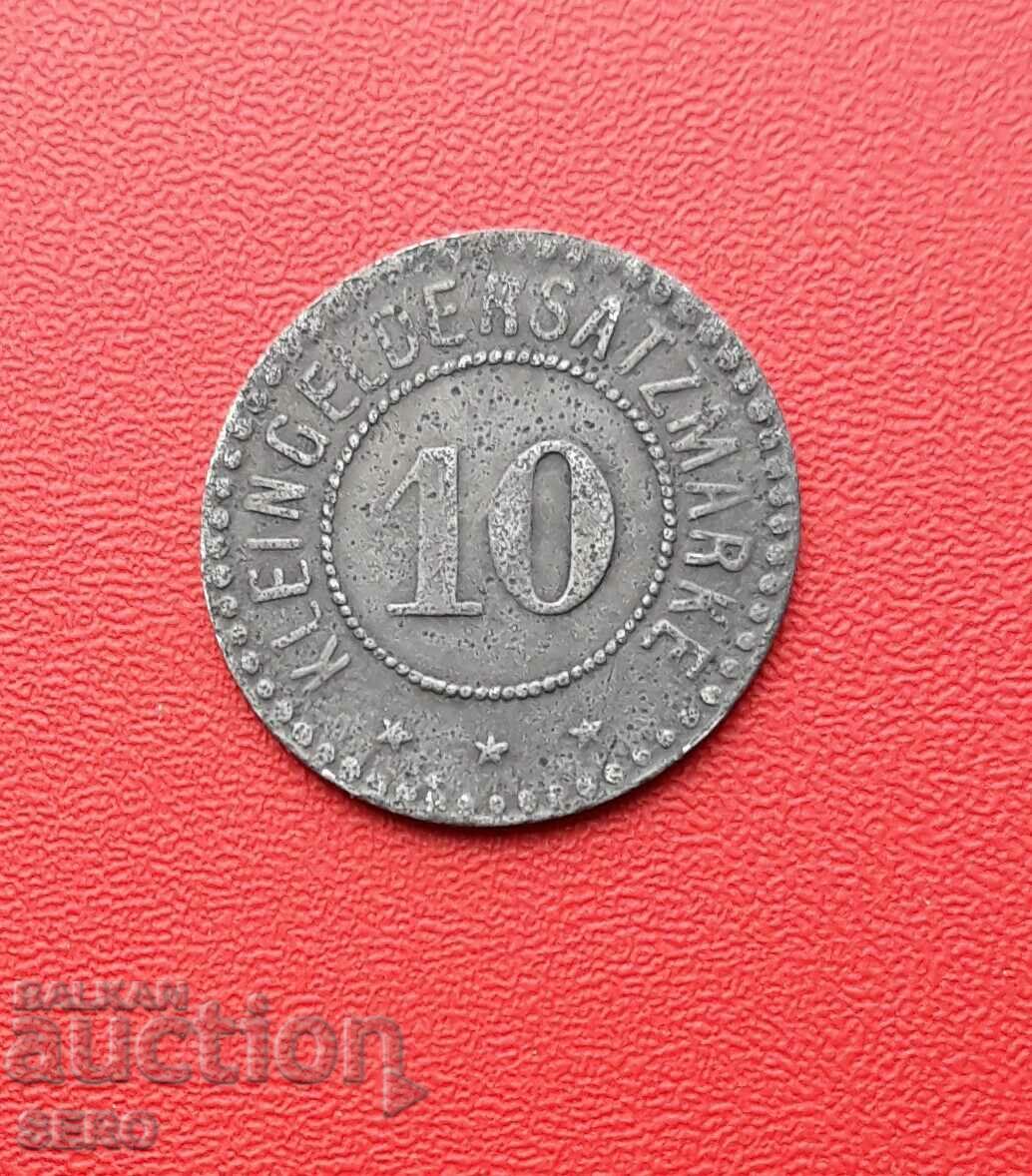 Germania-Hesse-Giessen-10 Pfennig 1918