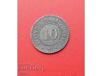 Γερμανία-Έσση-Giessen-10 Pfennig 1918