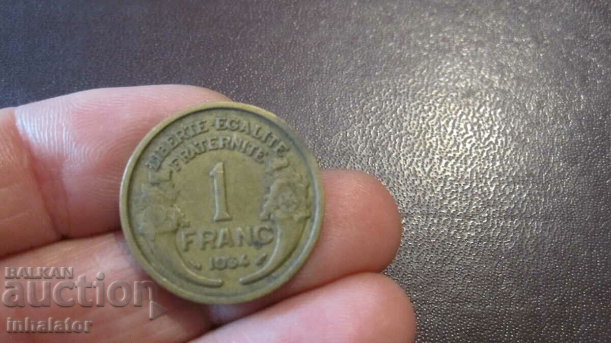 1934 1 franc - France