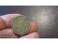 1934 год 1 франк -  Франция