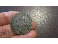 1907 10 centimes Franta