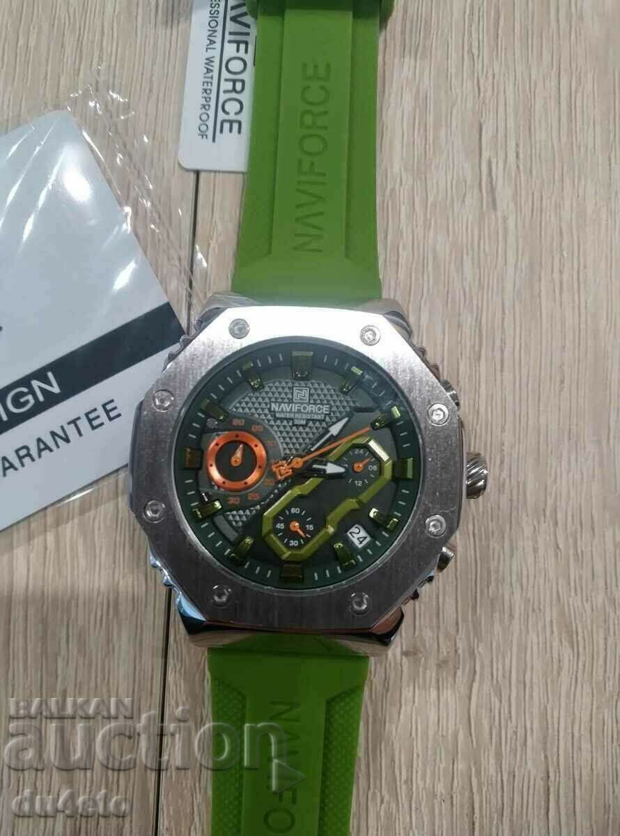 Licitație NAVIFORCE ceas de mână bărbătesc cu quartz, calendar, cronograf, Licitație NAVIFORCE ceas de mână bărbătesc cu quartz, calendar, cronograf,