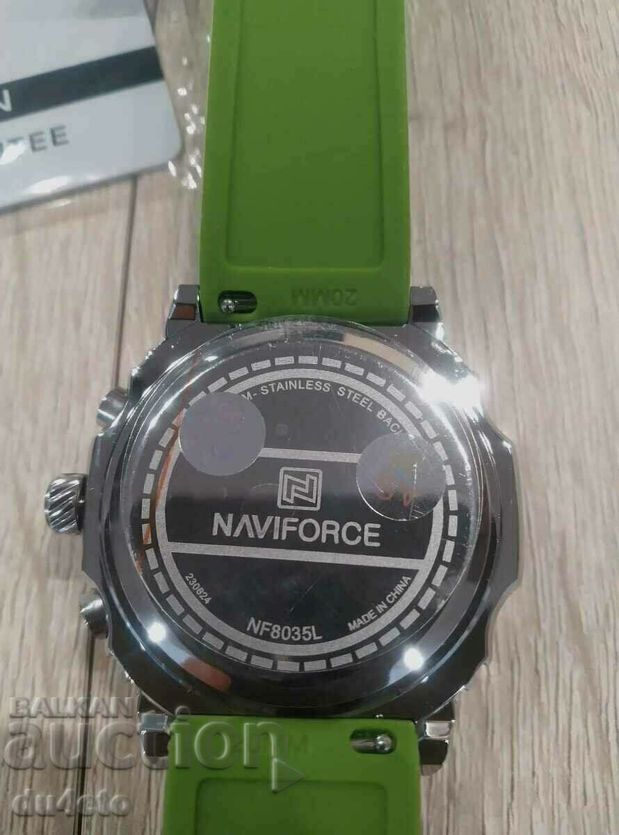 Delivery of NAVIFORCE men's wristwatch quartz, calendar, chronograph,