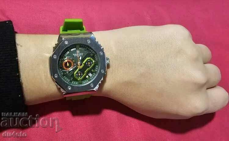NAVIFORCE men's wristwatch quartz, calendar, chronograph, - 7