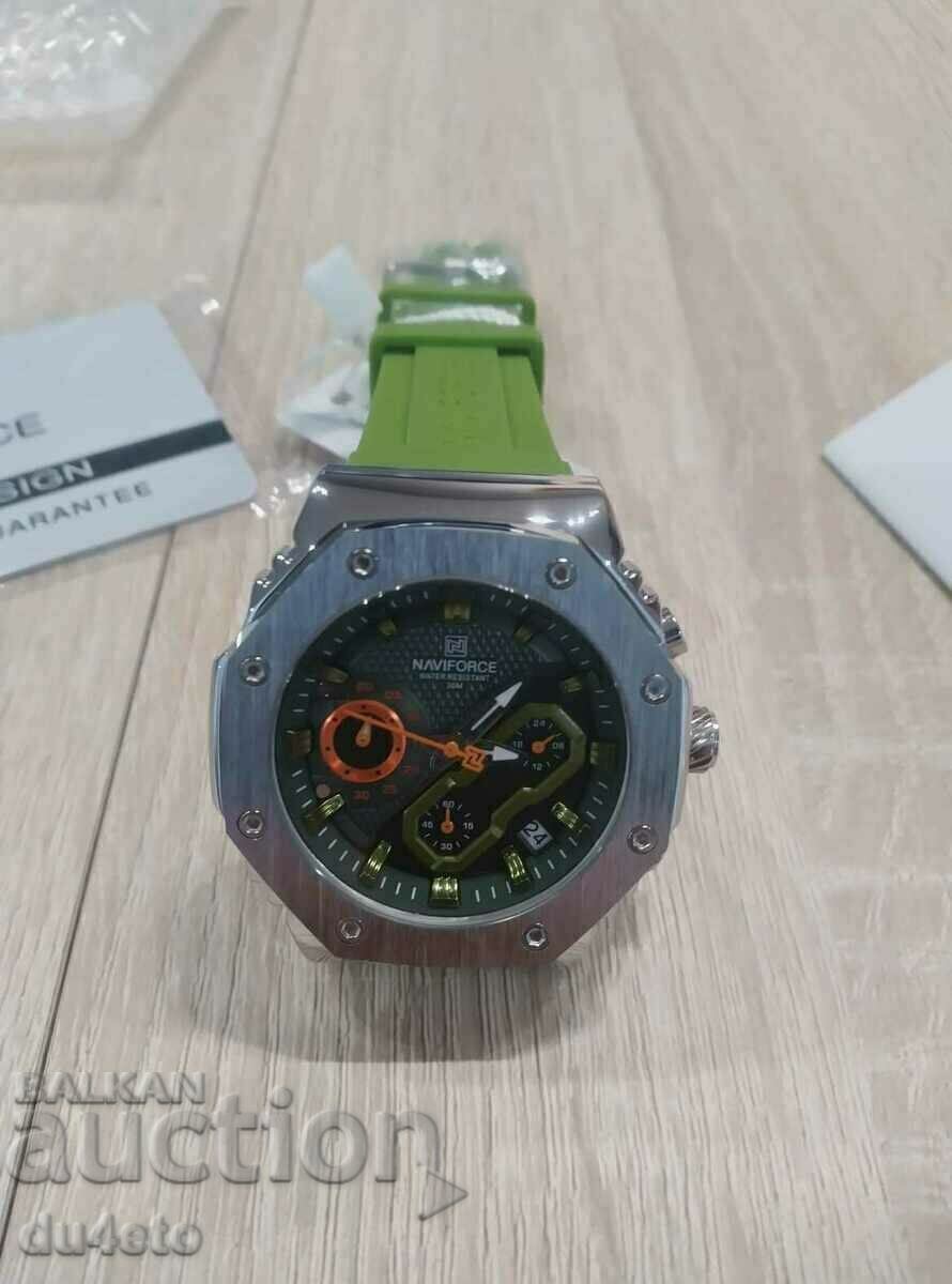 NAVIFORCE ceas de mână bărbătesc cu quartz, calendar, cronograf, NAVIFORCE ceas de mână bărbătesc cu quartz, calendar, cronograf,