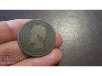 1854 year 10 centimes letter A France