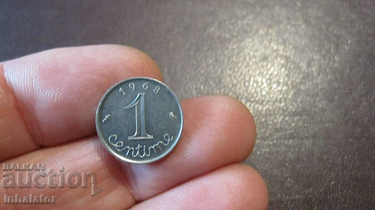 1968 1 cent Franța