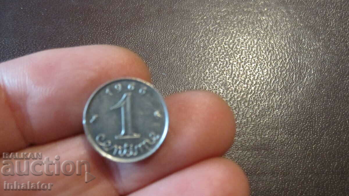 1966 1 cent Franța