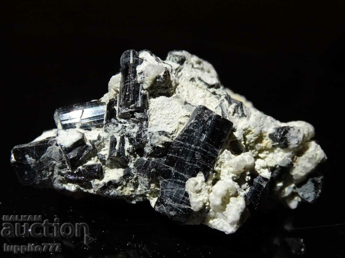 natural black tourmaline on matrix unique 32 grams with price 99.00 BGN | € 50.62