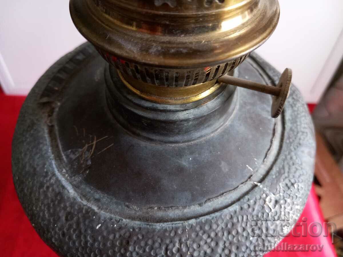 Rare Large Antique Bronze Gas Lamp 19th Century - 5 Rare Large Antique Bronze Gas Lamp 19th Century - 5