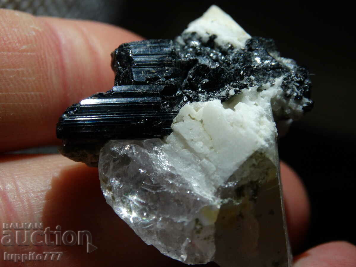 Delivery of natural black tourmaline on matrix unique 21 grams Delivery of natural black tourmaline on matrix unique 21 grams