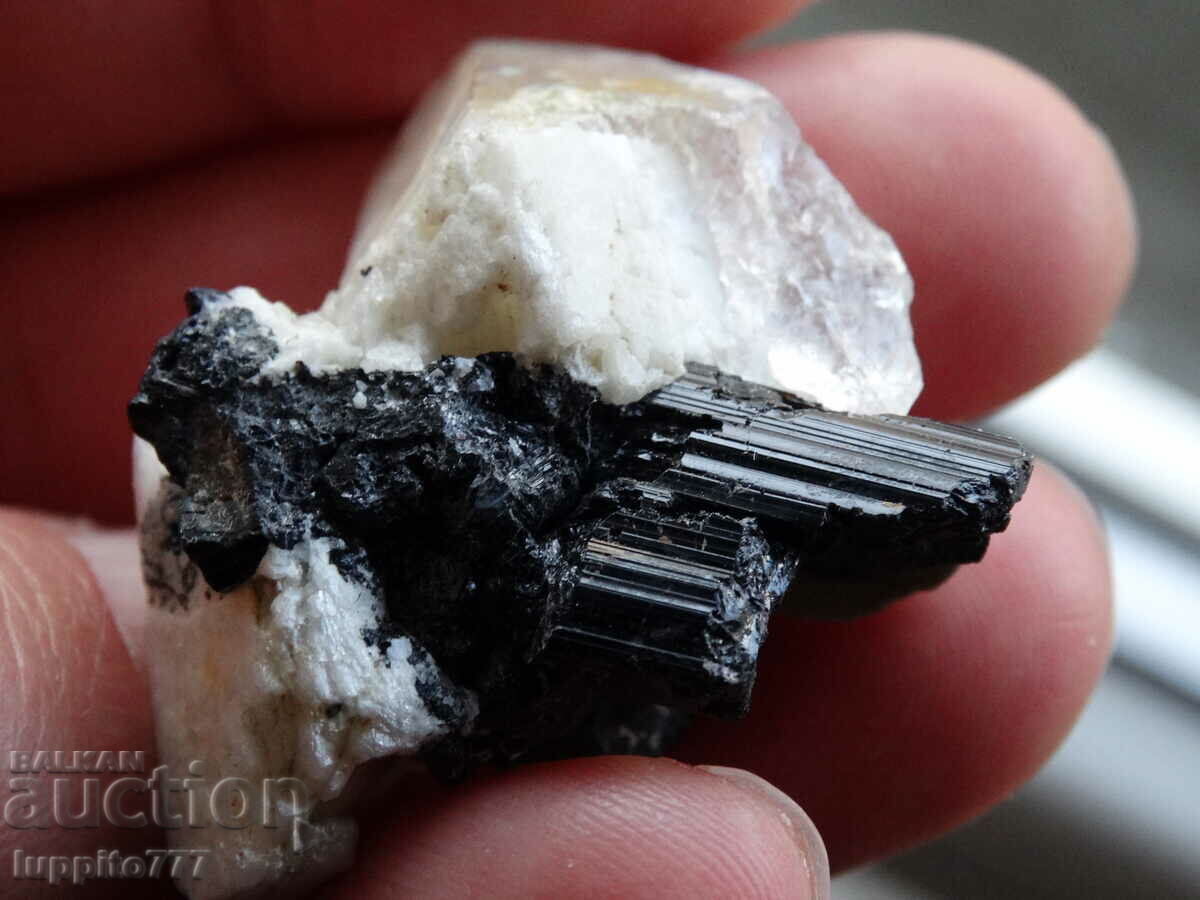 natural black tourmaline on matrix unique 21 grams - 5 natural black tourmaline on matrix unique 21 grams - 5
