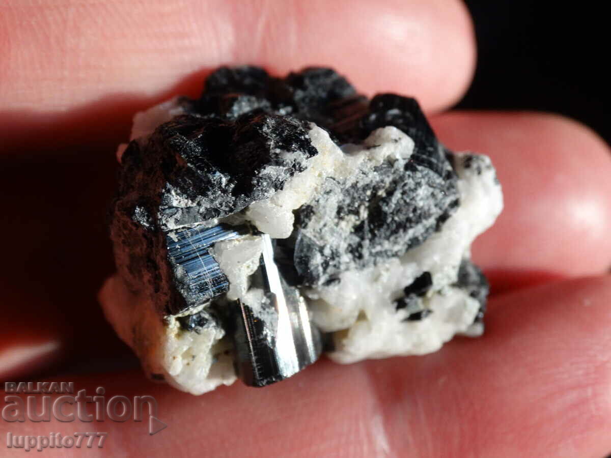 Auction natural black tourmaline on matrix unique 12 grams Auction natural black tourmaline on matrix unique 12 grams