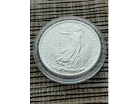 Moneda de argint Britannia, 2024 Carol al III-lea