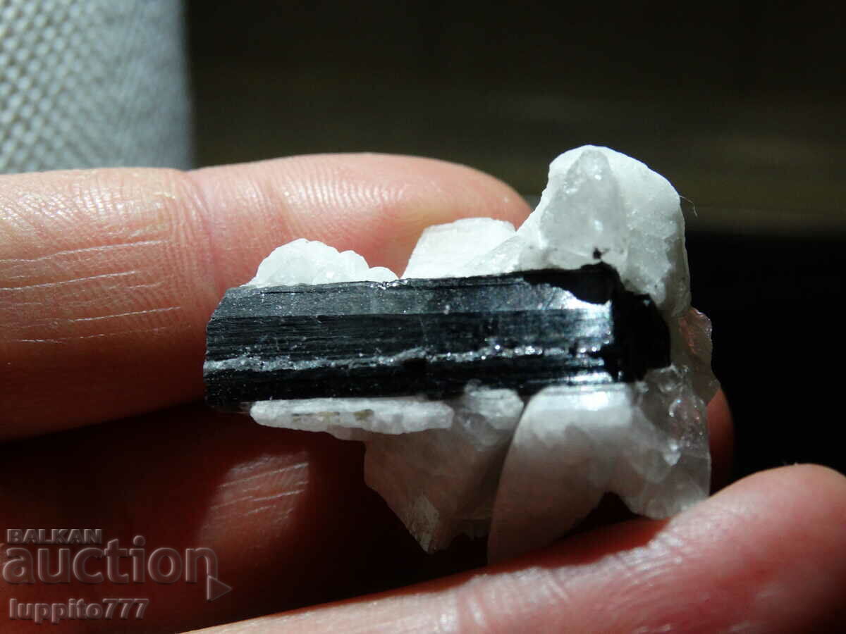 Auction natural black tourmaline on matrix unique 20 grams Auction natural black tourmaline on matrix unique 20 grams