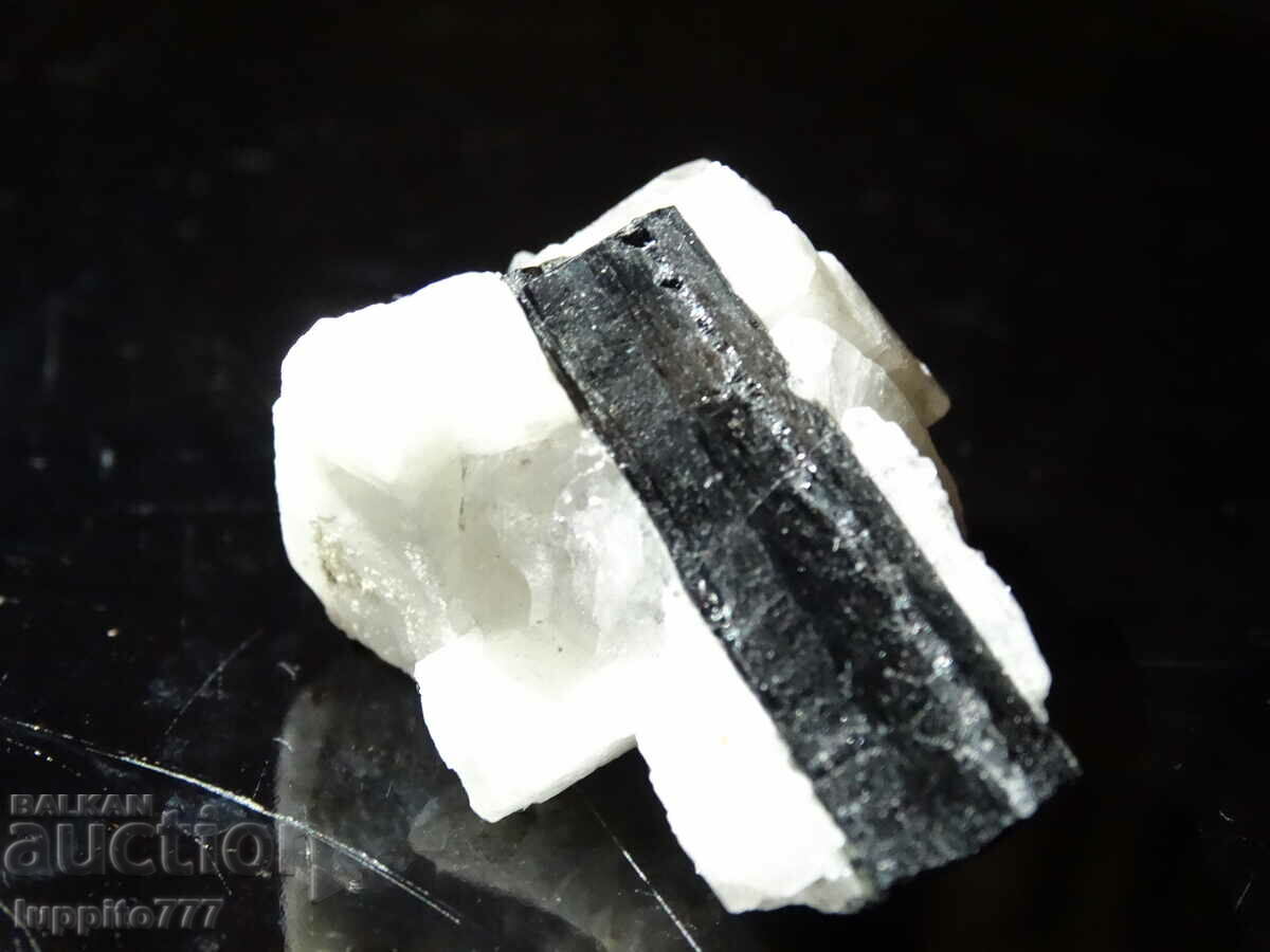 Delivery of natural black tourmaline on matrix unique 20 grams Delivery of natural black tourmaline on matrix unique 20 grams