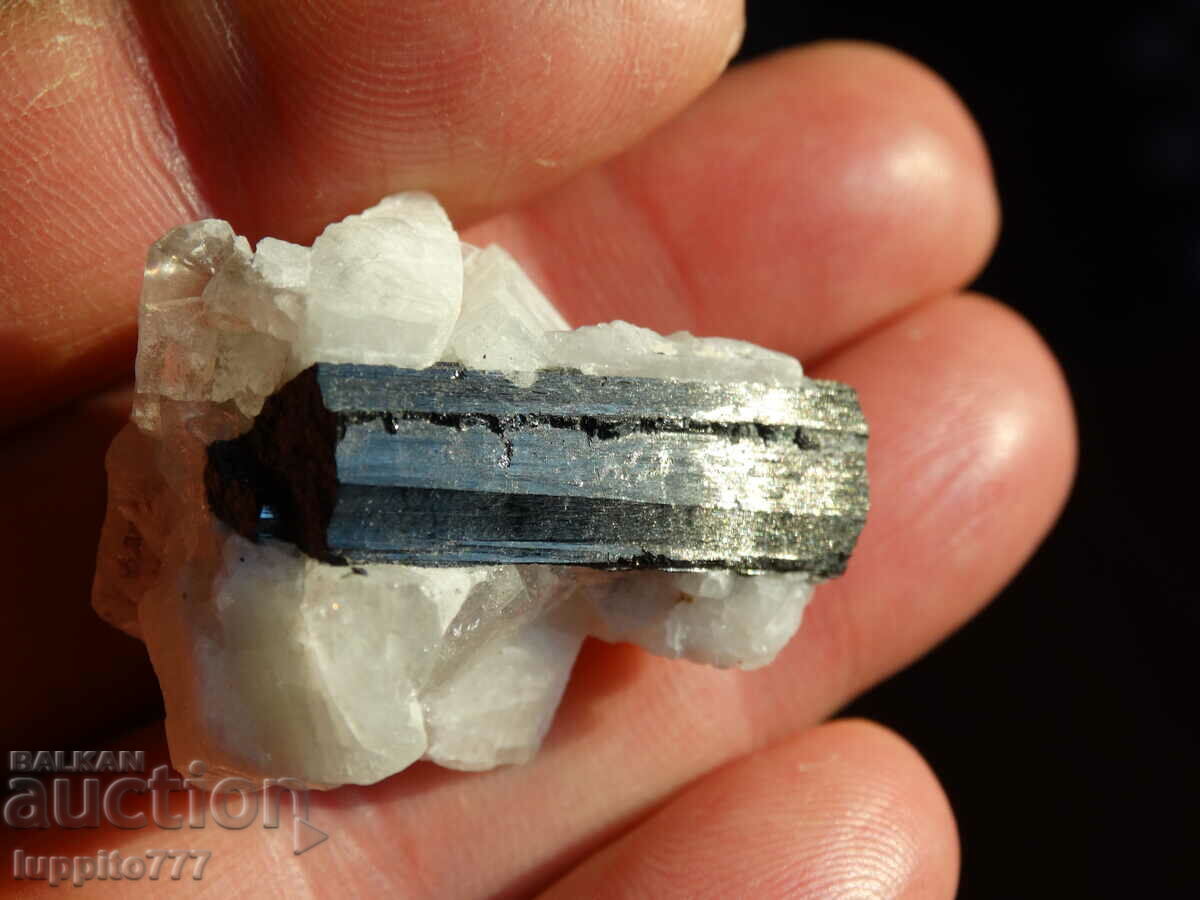 natural black tourmaline on matrix unique 20 grams - 5 natural black tourmaline on matrix unique 20 grams - 5