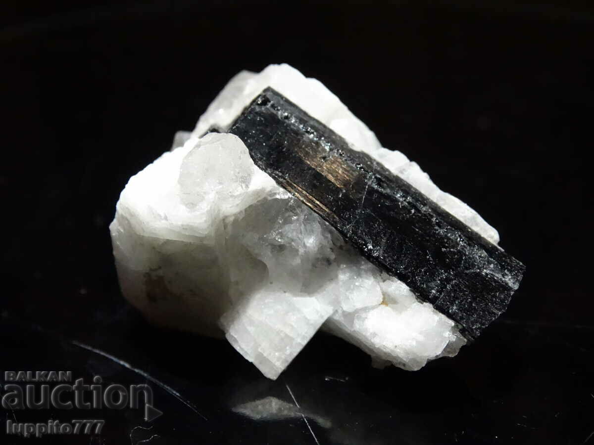 natural black tourmaline on matrix unique 20 grams - 6 natural black tourmaline on matrix unique 20 grams - 6