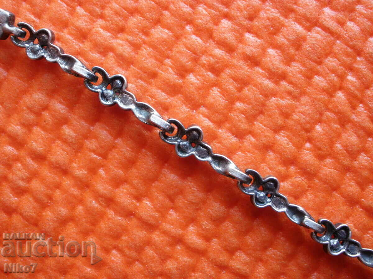 Παλιό ασημένιο βραχιόλι με πέτρες. - 5 Παλιό ασημένιο βραχιόλι με πέτρες. - 5