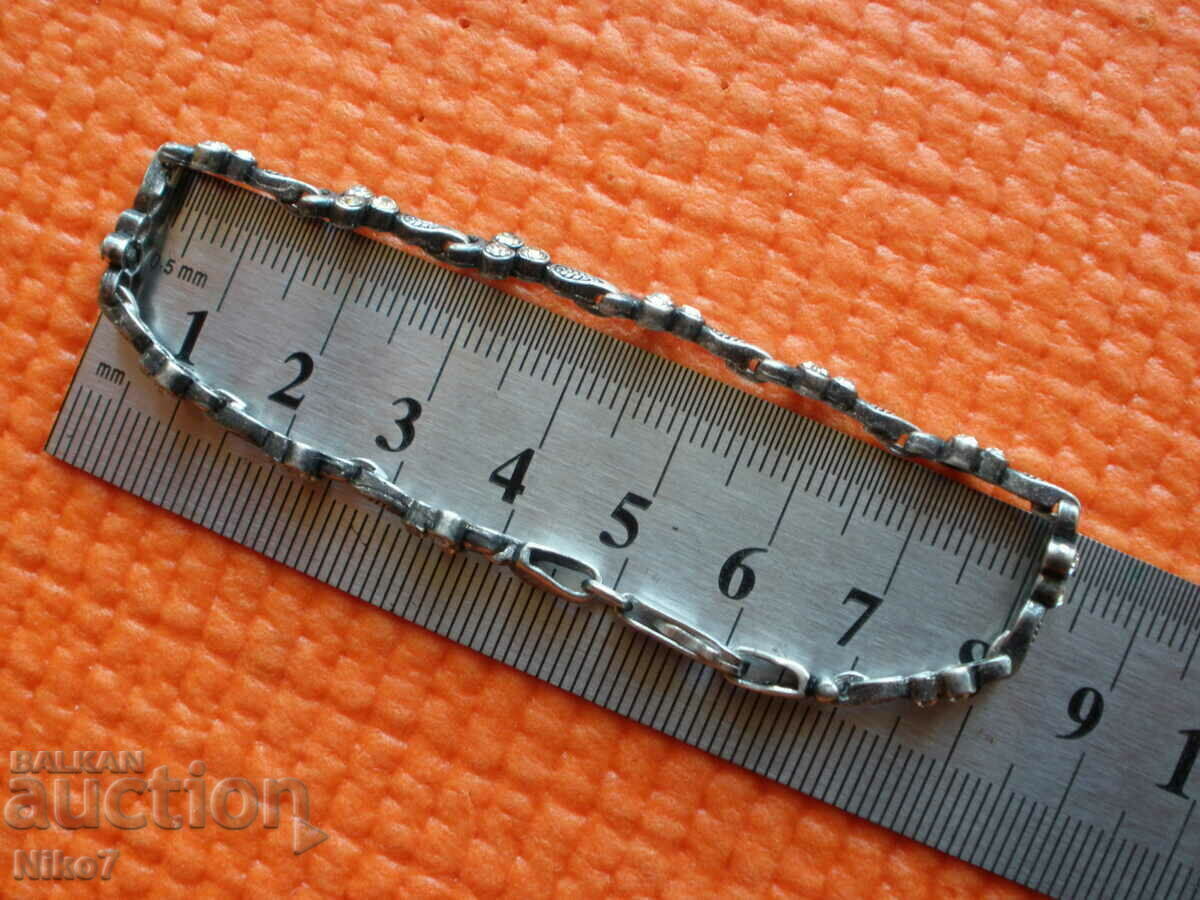 Παλιό ασημένιο βραχιόλι με πέτρες. - 7 Παλιό ασημένιο βραχιόλι με πέτρες. - 7