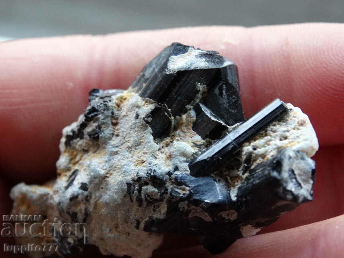 natural black tourmaline on matrix unique 19 grams with price 99.00 BGN | € 50.62