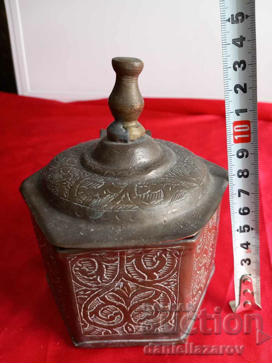 Antique OTTOMAN Bronze Box 19th Century. - 6 Antique OTTOMAN Bronze Box 19th Century. - 6