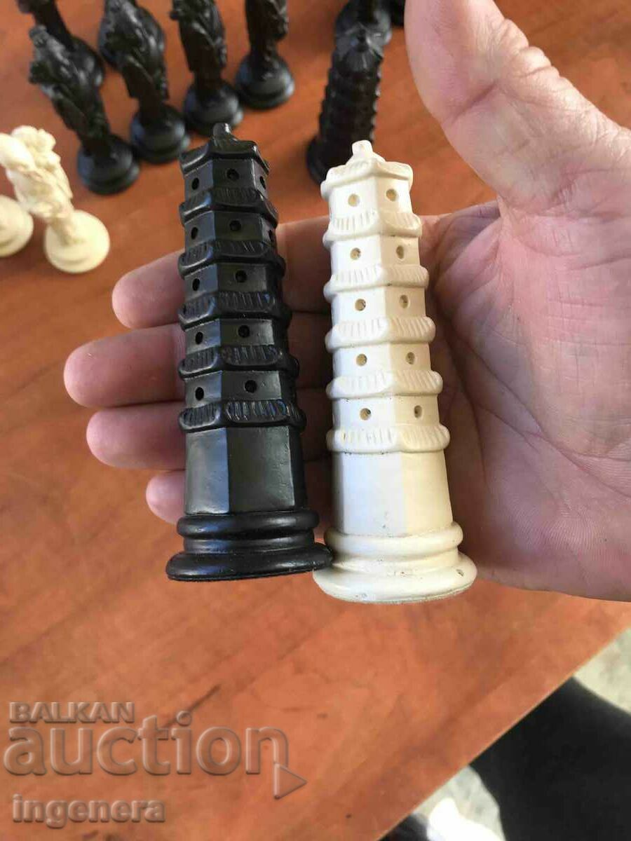 FIGURĂ FIGURI ORNAMENTE DE ALABASTRU 15 ALB ȘI 15 NEGRU - 5