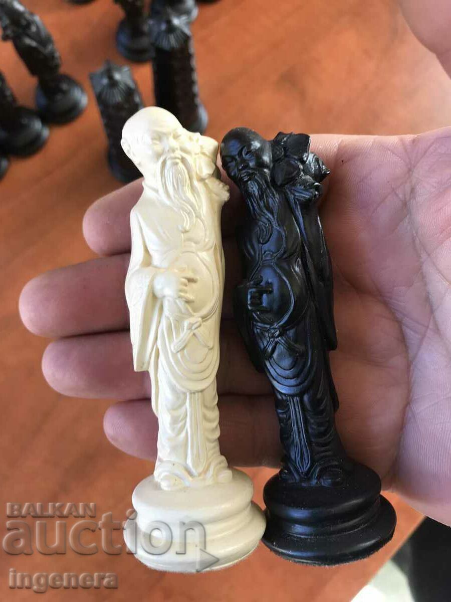 FIGURĂ FIGURI ORNAMENTE DE ALABASTRU 15 ALB ȘI 15 NEGRU - 7