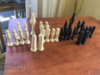 FIGURĂ FIGURI ORNAMENTE DE ALABASTRU 15 ALB ȘI 15 NEGRU