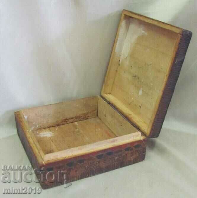 19th Century Wooden Jewelry Box - 5