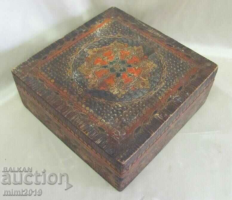 19th Century Wooden Jewelry Box