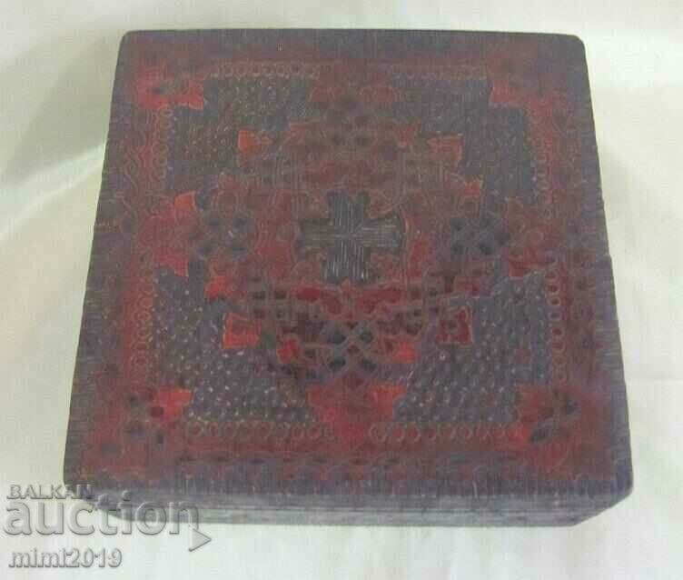 Παράδοση Ξύλινο κουτί κοσμημάτων του 19ου αιώνα