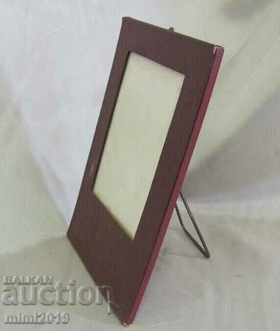Old USSR Leather Photo Frame - 5 Old USSR Leather Photo Frame - 5