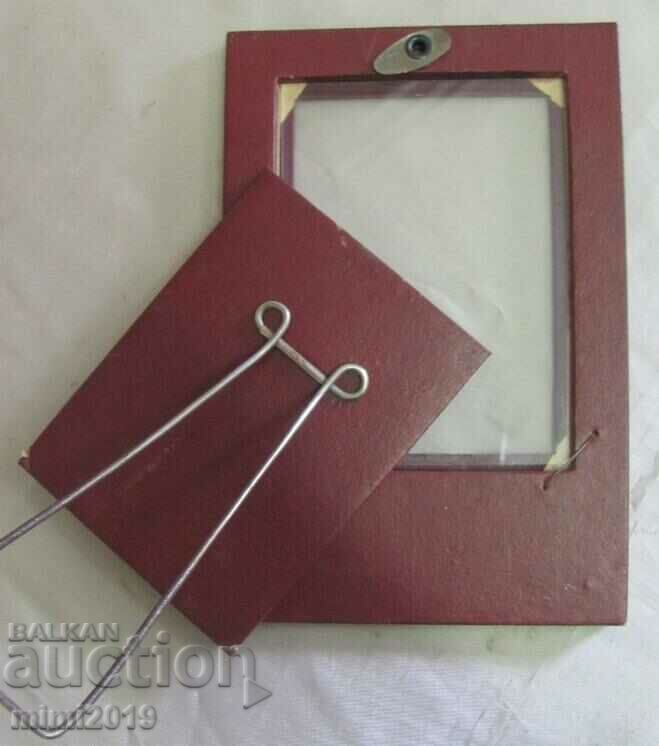 Old USSR Leather Photo Frame - 7 Old USSR Leather Photo Frame - 7