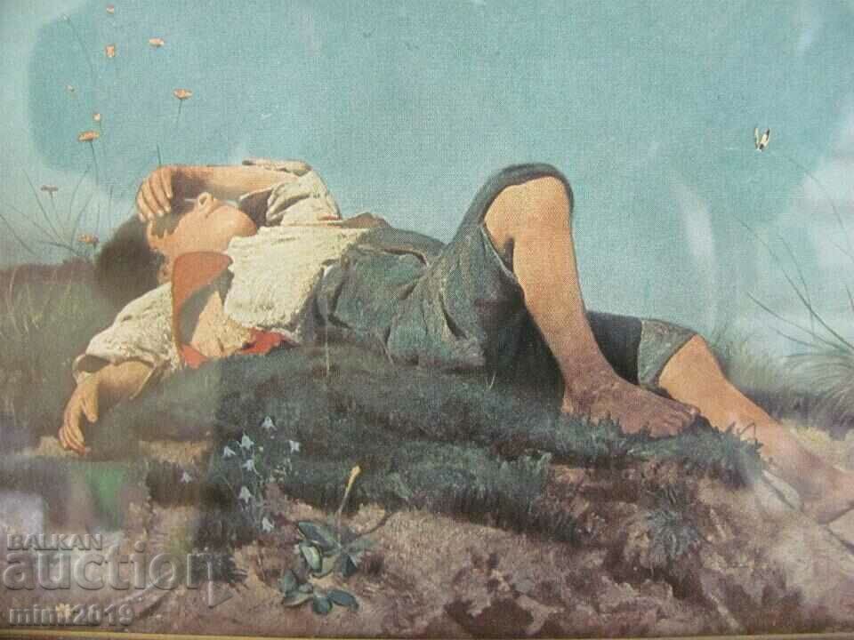 Auction  Old Color Lithograph