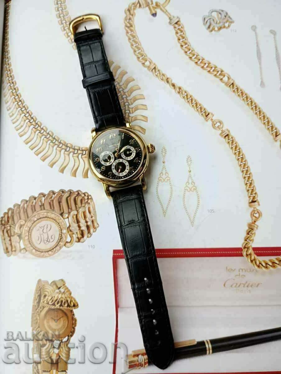 Montblanc Meisterstuck Dual Time Calendar Automatic Gold - 6 Montblanc Meisterstuck Dual Time Calendar Automatic Gold - 6