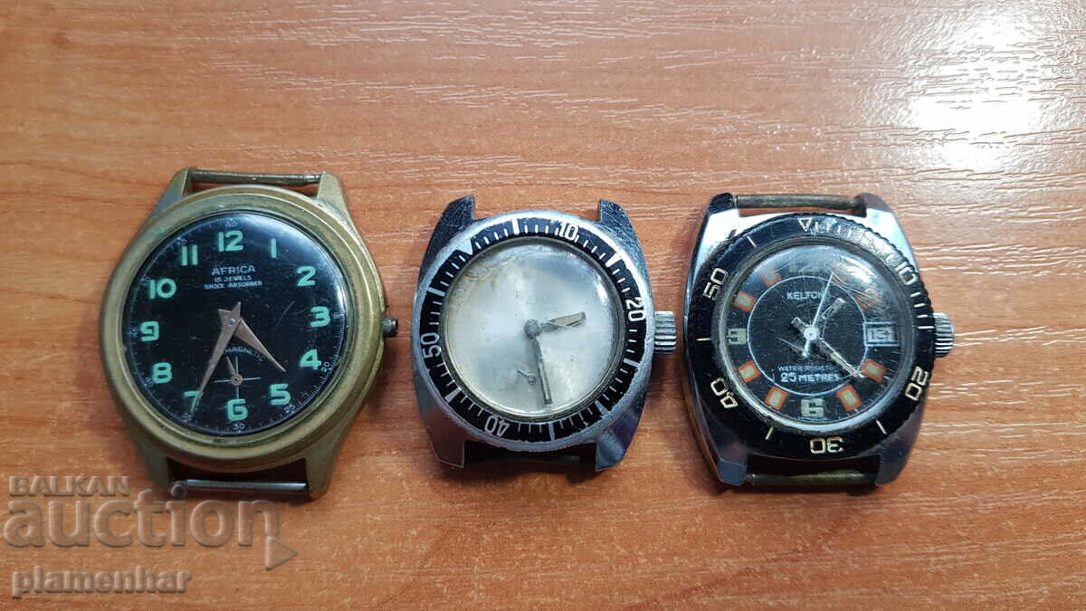3 watches for parts or repair.