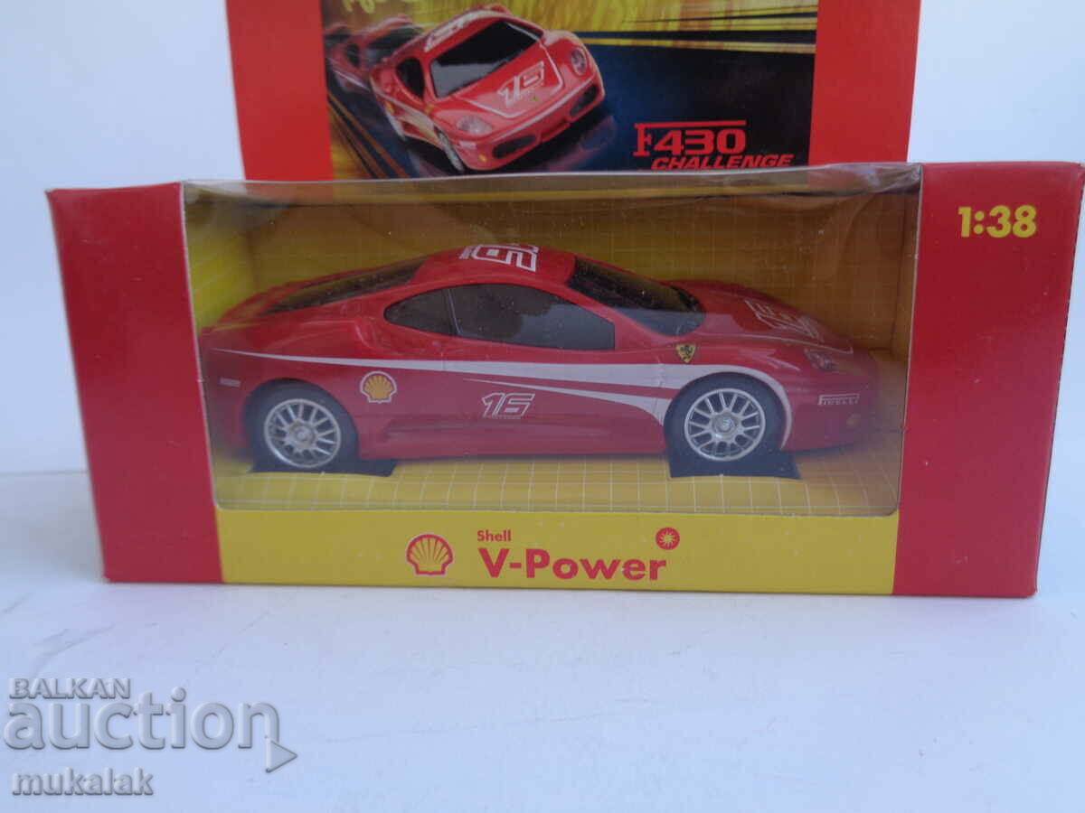 SHELL 1:38 FERRARI F 430 CHALLENGE MODEL CAR TOY with price 15.00 BGN | € 7.67 SHELL 1:38 FERRARI F 430 CHALLENGE MODEL CAR TOY with price 15.00 BGN | € 7.67