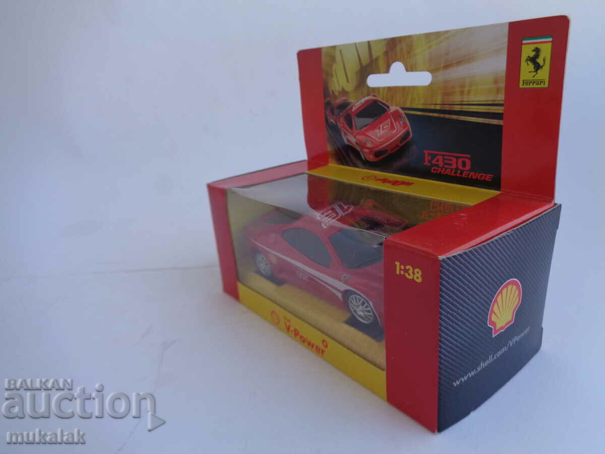 Auction SHELL 1:38 FERRARI F 430 CHALLENGE MODEL CAR TOY Auction SHELL 1:38 FERRARI F 430 CHALLENGE MODEL CAR TOY