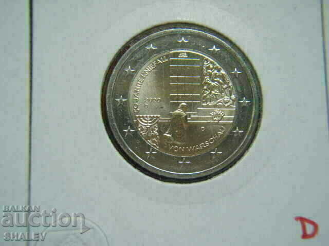 Licitație 2 Euro 2020 Germania (A, D, F, G, J) "Warschau" - Unc