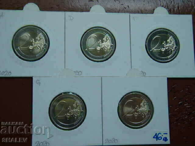 2 Euro 2020 Germany (A, D, F, G, J) "Warschau" - Unc - 5 2 Euro 2020 Germany (A, D, F, G, J) "Warschau" - Unc - 5