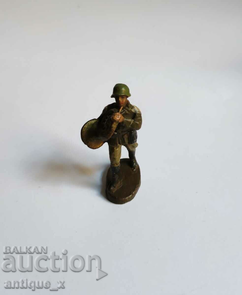 Veche figurină germană - Elastolin - muzician militar german