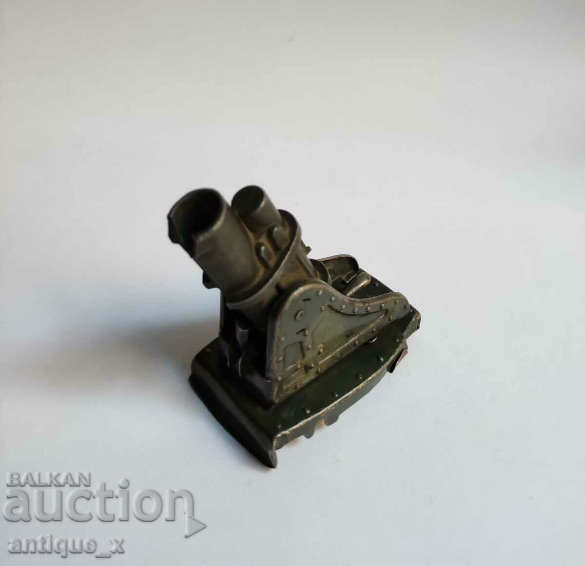 Vechi tun de jucărie german pentru figurile militare Elastolin