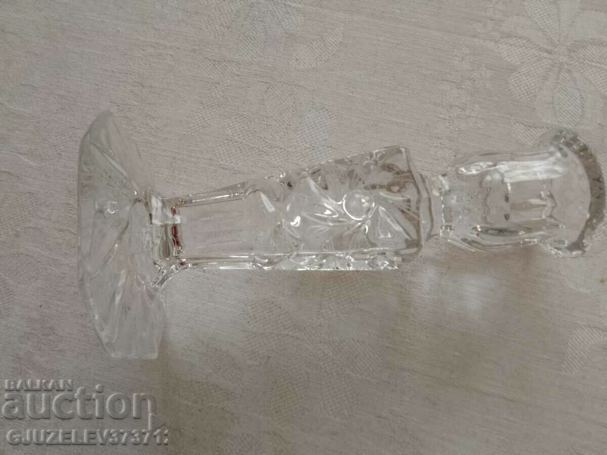 Auction crystal candlestick Auction crystal candlestick