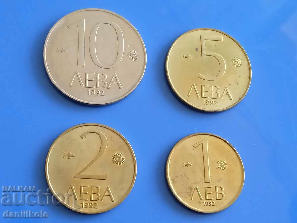 *$*Y*$* BULGARIA LOT OF COINS 1 TO 10 BGN 1992 - aUNC *$*Y*$* *$*Y*$* BULGARIA LOT OF COINS 1 TO 10 BGN 1992 - aUNC *$*Y*$*
