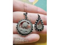 Antique silver pendants